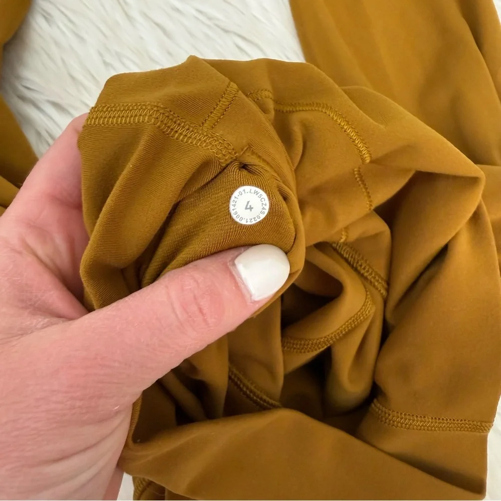 lululemon athletica Mustard Leggings - Size 4 - Picture 4 of 5